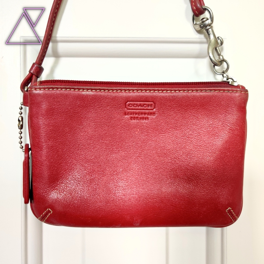 Red Coach Wristlet